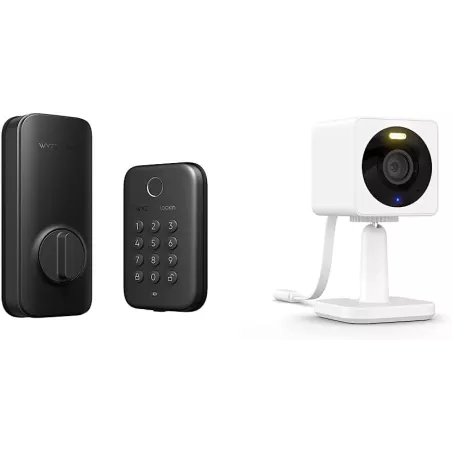 Wyze Lock Bolt, Fingerprint Keyless Entry Door Auto-Lock, Smart Bluetooth Deadbolt Replacement, Backlit Keypad, IPX5