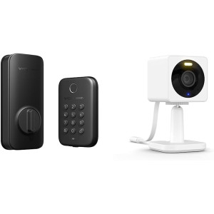 Wyze Lock Bolt, Fingerprint Keyless Entry Door Auto-Lock, Smart Bluetooth Deadbolt Replacement, Backlit Keypad, IPX5