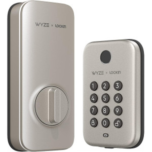 Wyze Lock Bolt, Fingerprint Keyless Entry Door Auto-Lock, Smart Bluetooth Deadbolt Replacement, Backlit Keypad, IPX5