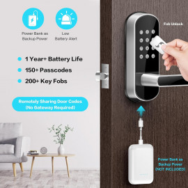 Sifely Keyless Fingerprint Smart Lock – 6 Unlock Methods,Remote Access