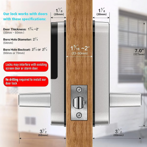 Sifely Smart Lock, Keyless Entry Door Lock, Keypad Door Lock, Fingerprint Door Lock, Biometric Door Lock, Keypad Entry Door