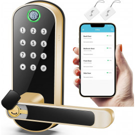 Sifely Keyless Fingerprint Smart Lock – 6 Unlock Methods,Remote Access