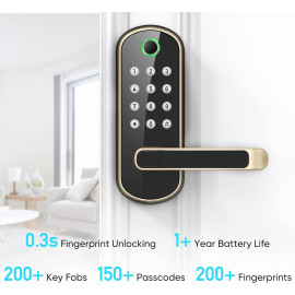 Sifely Keyless Fingerprint Smart Lock – 6 Unlock Methods,Remote Access