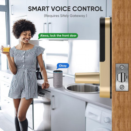 Sifely Keyless Fingerprint Smart Lock – 6 Unlock Methods,Remote Access