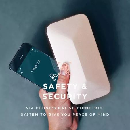 TROVA GO: Coffre-fort Portable Biométrique Bluetooth - Sécurité & Discrétion Absolue