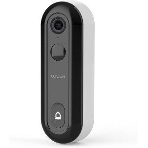 WUUK Wireless Doorbell Camera, 2K - Absolutely No Monthly Fee Video Doorbell w/Human & Motion Detection, 32GB Storage Homebase,
