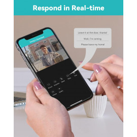 WUUK Wireless Video Doorbell 2K - No Subscription, Alexa Compatible