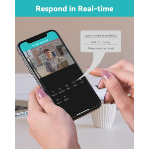 WUUK Wireless Doorbell Camera, 2K - Absolutely No Monthly Fee Video Doorbell w/Human & Motion Detection, 32GB Storage Homebase,