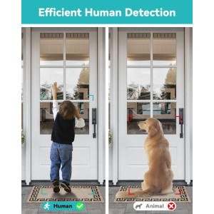 WUUK Wireless Doorbell Camera, 2K - Absolutely No Monthly Fee Video Doorbell w/Human & Motion Detection, 32GB Storage Homebase,