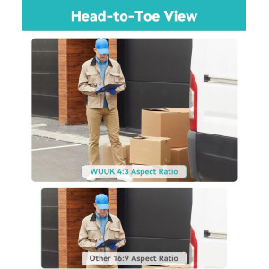 WUUK Wireless Doorbell Camera, 2K - Absolutely No Monthly Fee Video Doorbell w/Human & Motion Detection, 32GB Storage Homebase,