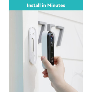 WUUK Wireless Doorbell Camera, 2K - Absolutely No Monthly Fee Video Doorbell w/Human & Motion Detection, 32GB Storage Homebase,