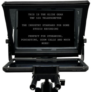 Glide Gear TMP 500 Teleprompter: Portable, Tablet & Camera Compatible for Pro Video