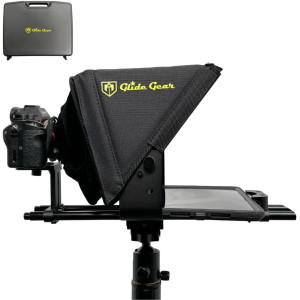 Glide Gear TMP 500 Teleprompter: Portable, Tablet & Camera Compatible for Pro Video