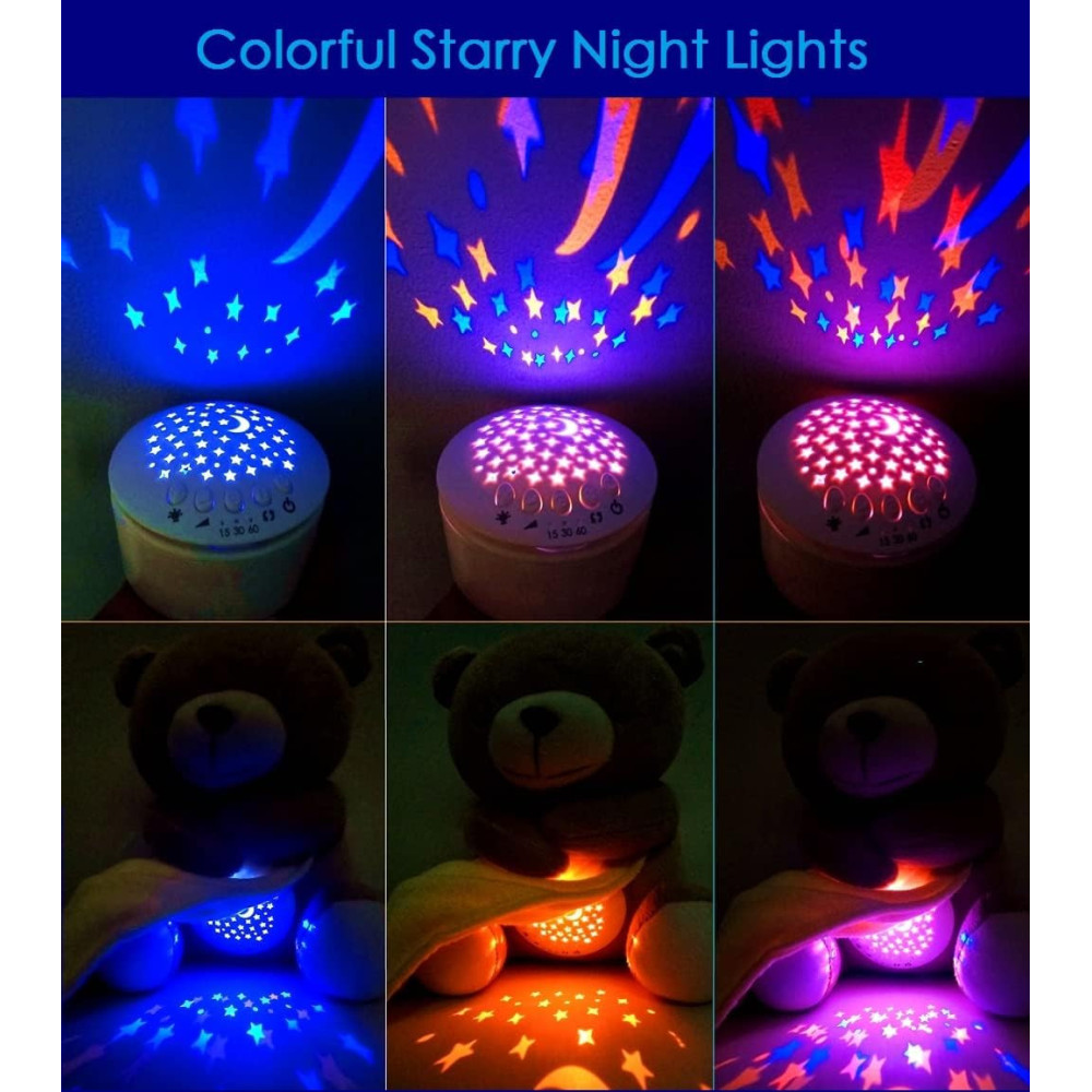 Baby Sleep Soother with Cry Sensor - 15 Lullabies and Night Light