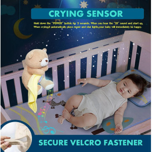 Baby Sleep Soother with Cry Sensor - 15 Lullabies and Night Light