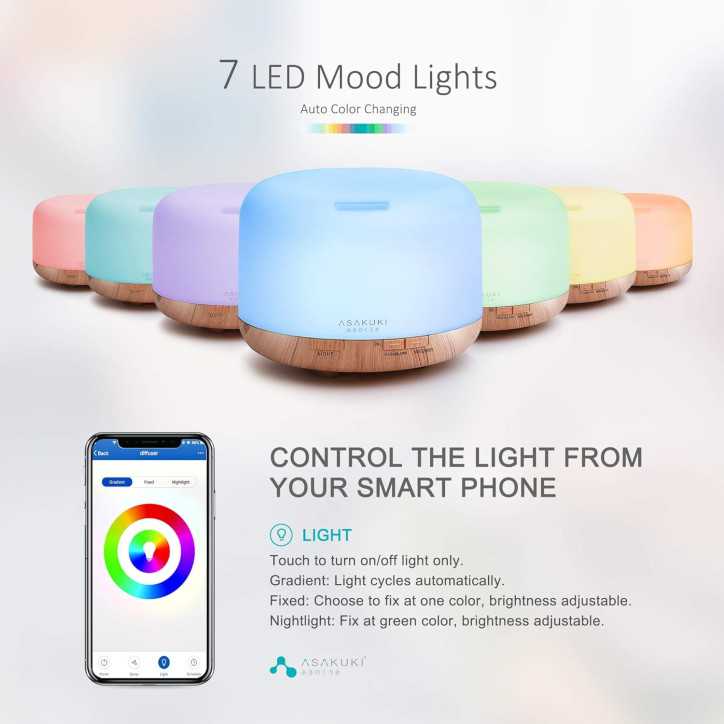 ASAKUKI Smart Wi-Fi Diffuser: Aromatherapy with Alexa - Relax & Recharge! ASAKUKI Smart Wi-Fi Diffuser: Aromatherapy with Alexa - Relax & Recharge!