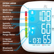 Bluetooth Blood Pressure Monitor with Arm Cuff – Greater Goods