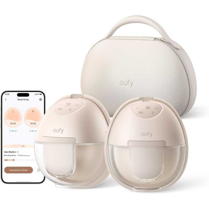 eufy S1 Pro Wearable Breast Pump: Hands-Free, HeatFlow, & App Control - Ultimate Comfort!
