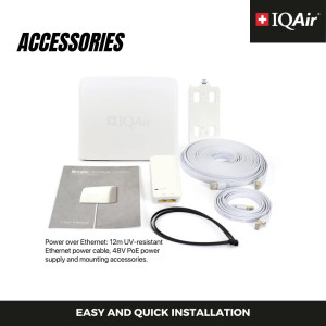 Advanced Air Quality Monitor with VOC, PM2.5, CO2, & Real-Time Alerts | Smart Home Compatible