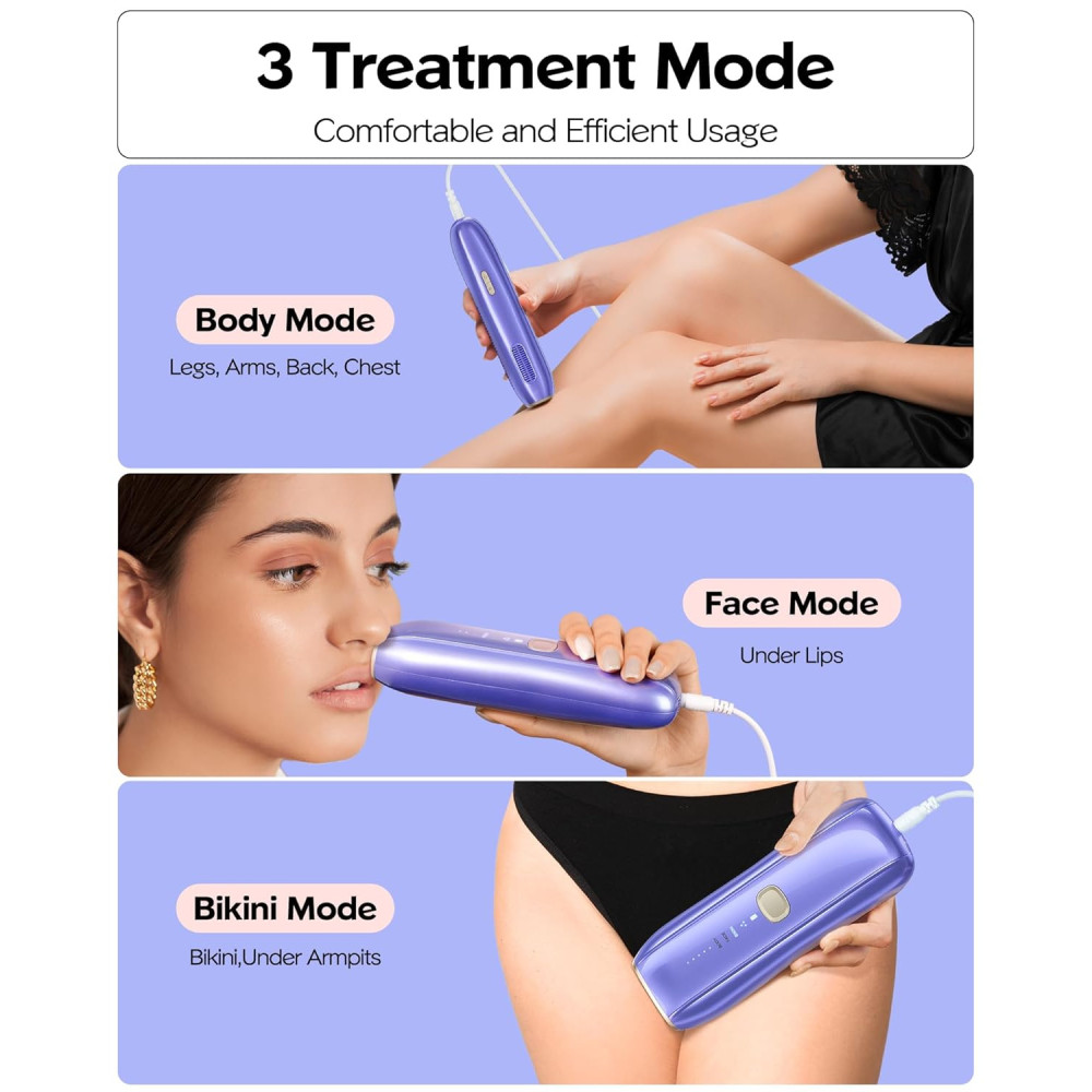 Ziska Painless Laser Hair Removal – IPL Cooling Device for At-Home Use