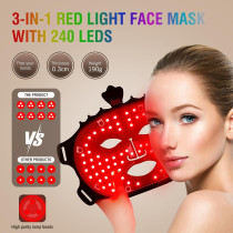 Masque LED 7 couleurs - Anti-âge, Réduction des rides et des taches