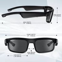 Lunettes de Soleil Bluetooth Polarisées GAXABI : Son Stéréo, Assistant Vocal et Protection UV!