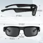 Lunettes de Soleil Bluetooth Polarisées GAXABI : Son Stéréo, Assistant Vocal et Protection UV!