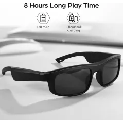Lunettes de Soleil Bluetooth avec Assistant Vocal & Protection UV