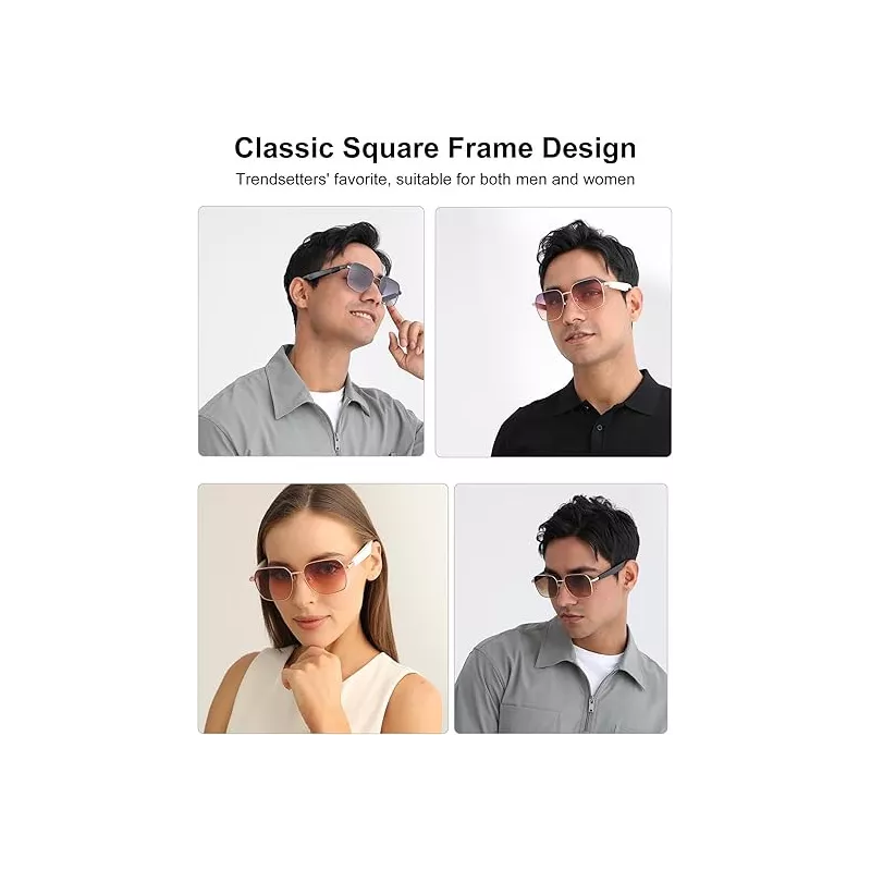 Lunettes Bluetooth Intelligentes avec Protection UV et Autonomie 8h