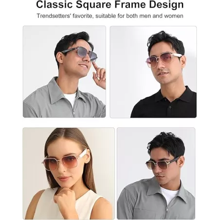 Lunettes Bluetooth Intelligentes avec Protection UV et Autonomie 8h