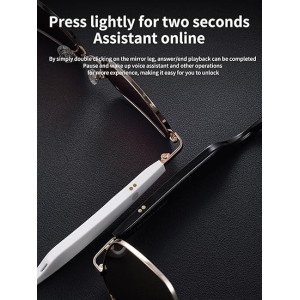 Smart Bluetooth Sunglasses with UV Protection & 8-Hour Playtime