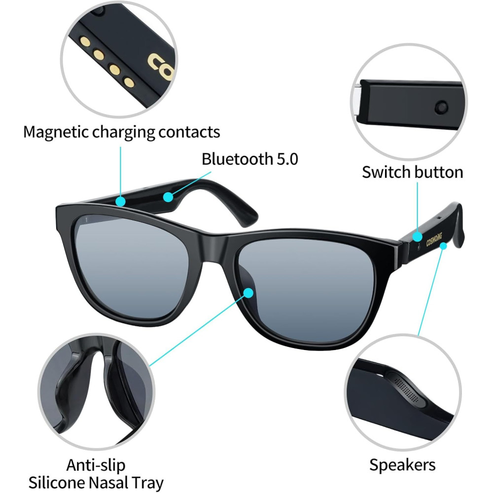 Smart Bluetooth Sunglasses – UV Protection, Hands-Free Calling