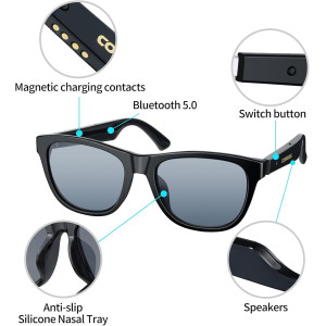 Smart Bluetooth Sunglasses – UV Protection, Hands-Free Calling