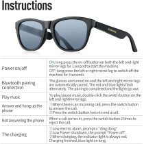 Smart Bluetooth Sunglasses – UV Protection, Hands-Free Calling