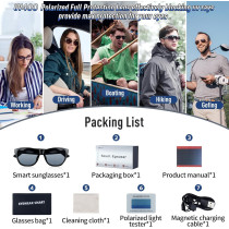 Smart Bluetooth Sunglasses – UV Protection, Hands-Free Calling