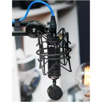 Logitech Blue Spark SL Blackout : Micro XLR Pro - Qualité Studio pour Podcast, Streaming et Gaming!