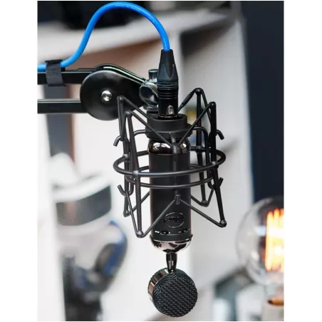 Logitech Blue Spark SL Blackout : Micro XLR Pro - Qualité Studio pour Podcast, Streaming et Gaming!