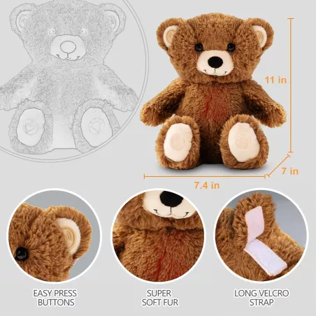 Peluche apaisante pour bébé Gemma Joy - Aide au sommeil pour les bébés