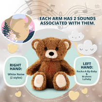 Gemma Joy Cry-Activated Baby Soother Bear - Sleep Aid for Babies