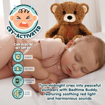 Gemma Joy Cry-Activated Baby Soother Bear - Sleep Aid for Babies