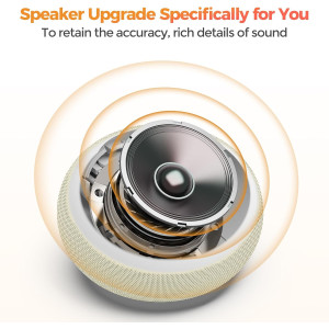 Reacher Auto-Dimmable Alarm Clock with USB & White Noise Machine