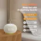 Réveil Reacher: Sons Apaisants, Luminosité Adaptable & Charge USB – Votre Allié Sommeil Idéal!