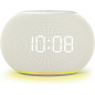 Reacher Sleep Sound Machine Alarm Clock: Auto-Dimming, White Noise, USB Charge, Night Light