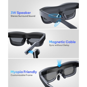 AR Smart Glasses – Eye Comfort, Privacy Protection, Optional Frames