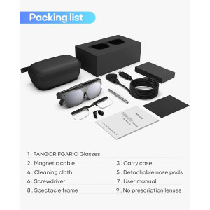 AR Smart Glasses – Eye Comfort, Privacy Protection, Optional Frames