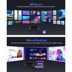 AR Smart Glasses – Eye Comfort, Privacy Protection, Optional Frames