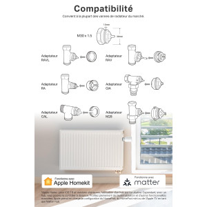 Tête Thermostatique Connectée  Chauffage Économique et Précis