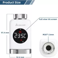 Thermostat WiFi Intelligent SALCAR: Contrôle Vocal, Programmable, Économie dÉnergie Facile!