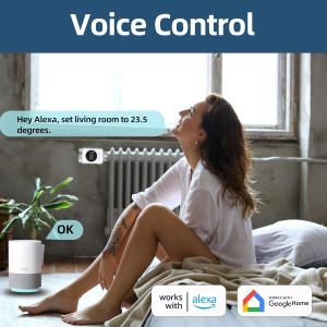 Smart WiFi Thermostat with Voice Control, Programmable, Energy Saving