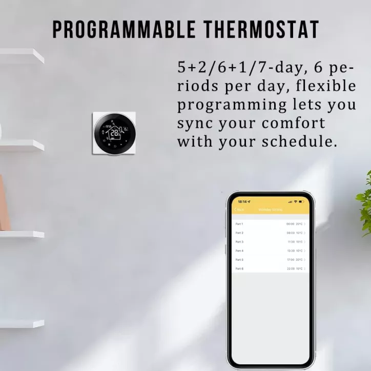 Thermostat Connecté WiFi pour Chauffage au Sol: Contrôle Intelligent et Économies dÉnergie!